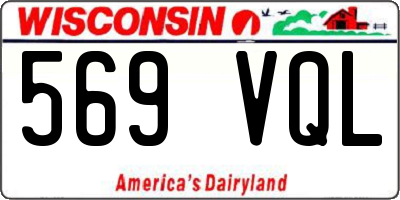 WI license plate 569VQL
