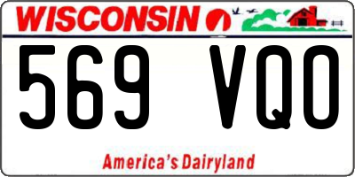WI license plate 569VQO