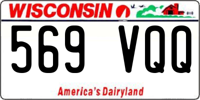 WI license plate 569VQQ
