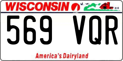 WI license plate 569VQR