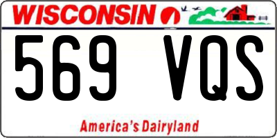 WI license plate 569VQS