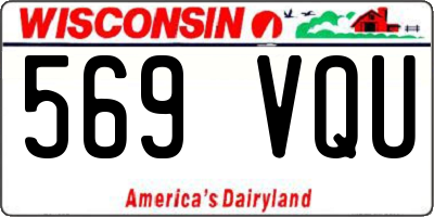 WI license plate 569VQU