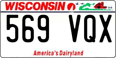 WI license plate 569VQX
