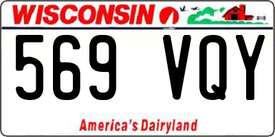 WI license plate 569VQY