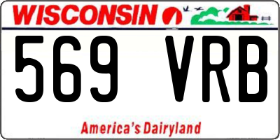 WI license plate 569VRB