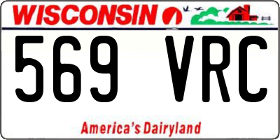 WI license plate 569VRC