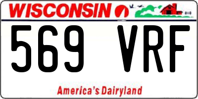WI license plate 569VRF