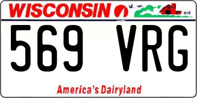 WI license plate 569VRG