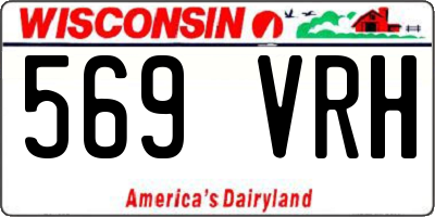 WI license plate 569VRH