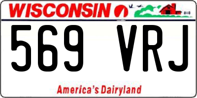 WI license plate 569VRJ