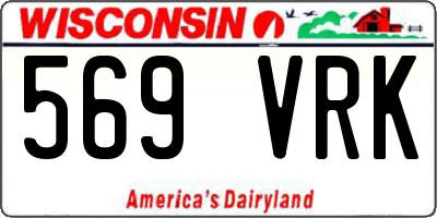 WI license plate 569VRK