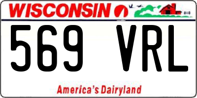 WI license plate 569VRL