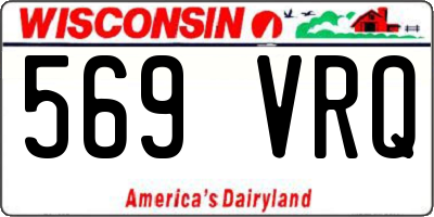 WI license plate 569VRQ