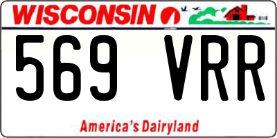 WI license plate 569VRR