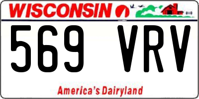 WI license plate 569VRV