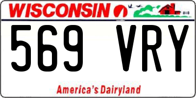 WI license plate 569VRY
