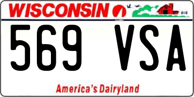 WI license plate 569VSA