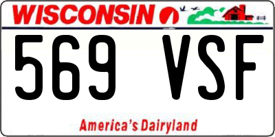 WI license plate 569VSF