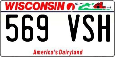 WI license plate 569VSH