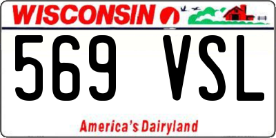 WI license plate 569VSL