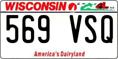 WI license plate 569VSQ