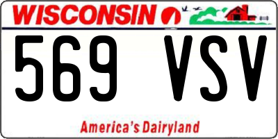 WI license plate 569VSV