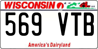 WI license plate 569VTB