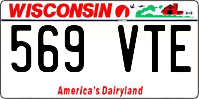 WI license plate 569VTE