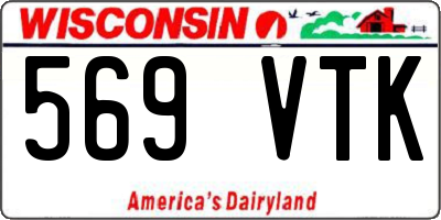 WI license plate 569VTK