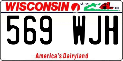 WI license plate 569WJH