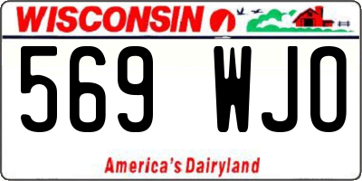 WI license plate 569WJO