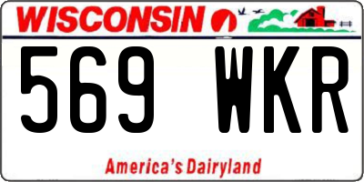 WI license plate 569WKR