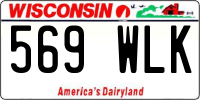 WI license plate 569WLK