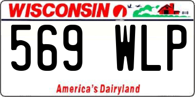 WI license plate 569WLP