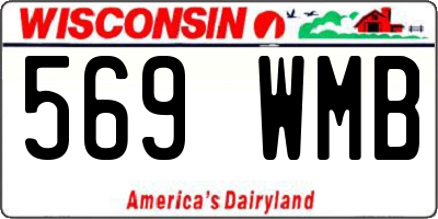 WI license plate 569WMB