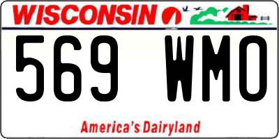 WI license plate 569WMO