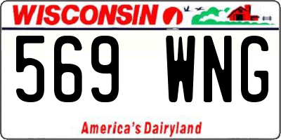 WI license plate 569WNG