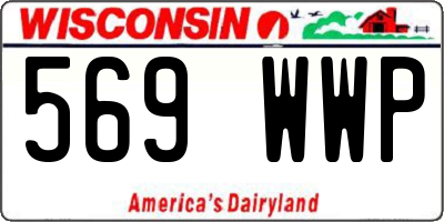 WI license plate 569WWP
