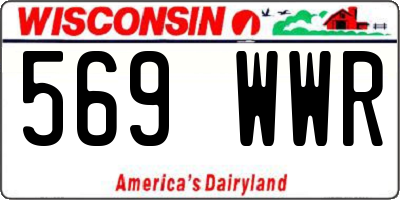 WI license plate 569WWR