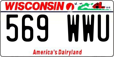 WI license plate 569WWU