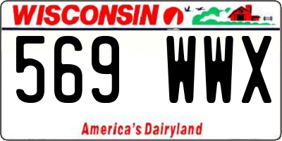 WI license plate 569WWX