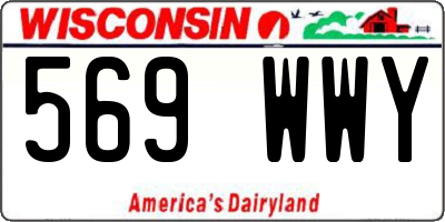 WI license plate 569WWY
