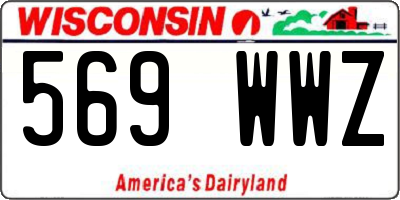 WI license plate 569WWZ