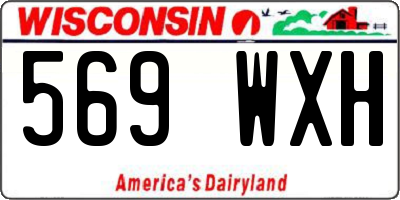 WI license plate 569WXH