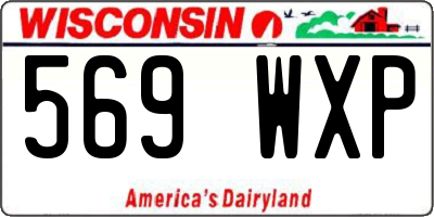 WI license plate 569WXP