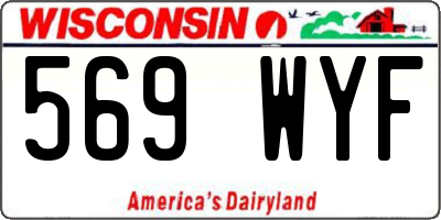 WI license plate 569WYF