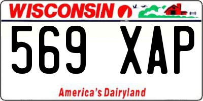 WI license plate 569XAP