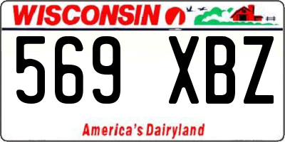 WI license plate 569XBZ
