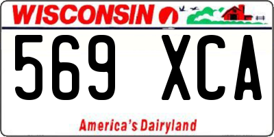 WI license plate 569XCA