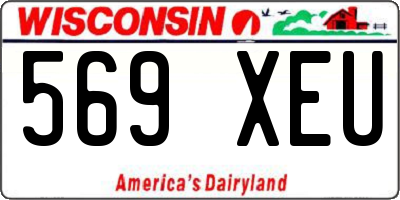 WI license plate 569XEU